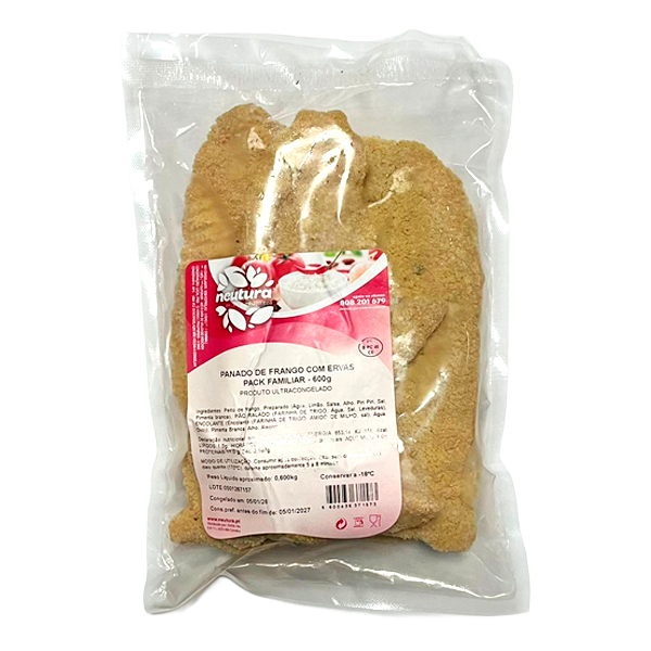 Embalagem de Panado de Frango com Ervas Aromáticas Neutura