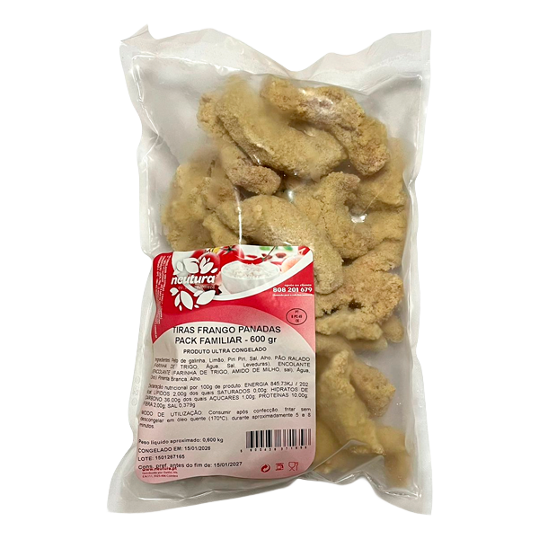 Embalagem de Tiras de Frango Panadas Neutura